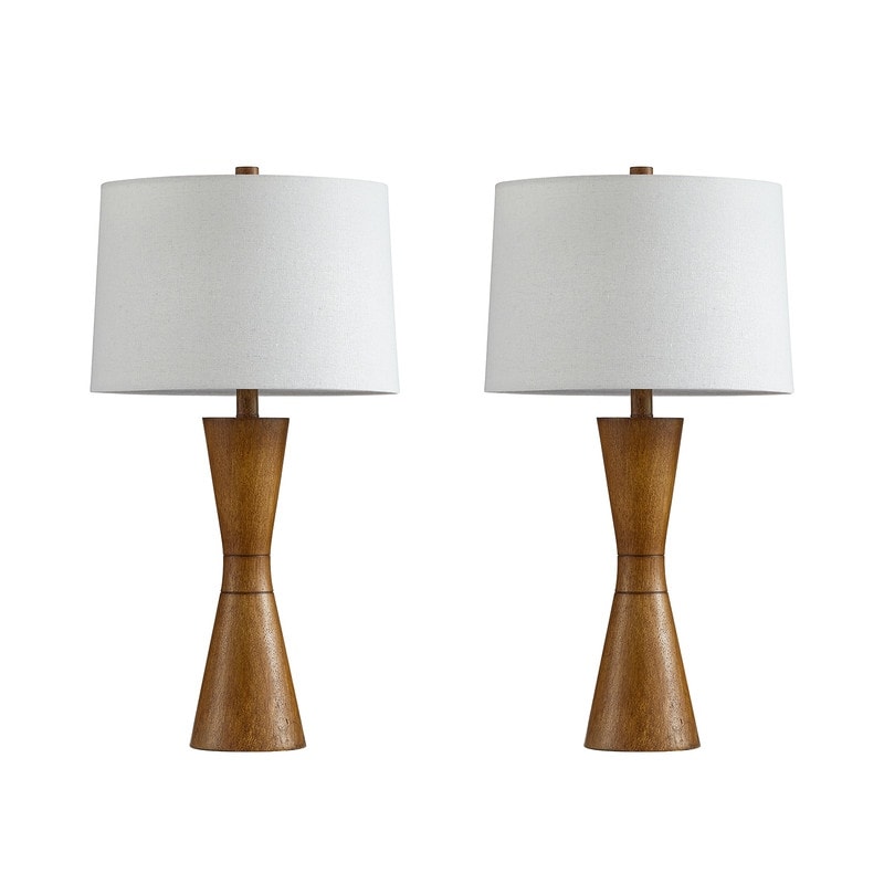 Ensemble de 2 lampes de table effet vieilli KAWOTI 27