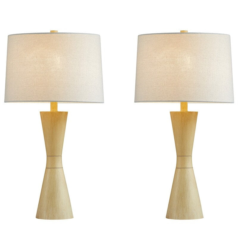 Ensemble de 2 lampes de table effet vieilli KAWOTI 27