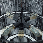 Suspension bohème KAWOTI largeur 26, 5 lumières et 4 niveaux