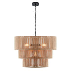 Suspension bohème KAWOTI largeur 26, 5 lumières et 4 niveaux