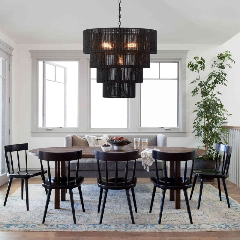 Suspension bohème KAWOTI largeur 26, 5 lumières et 4 niveaux