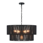 Suspension bohème KAWOTI largeur 26, 5 lumières et 4 niveaux