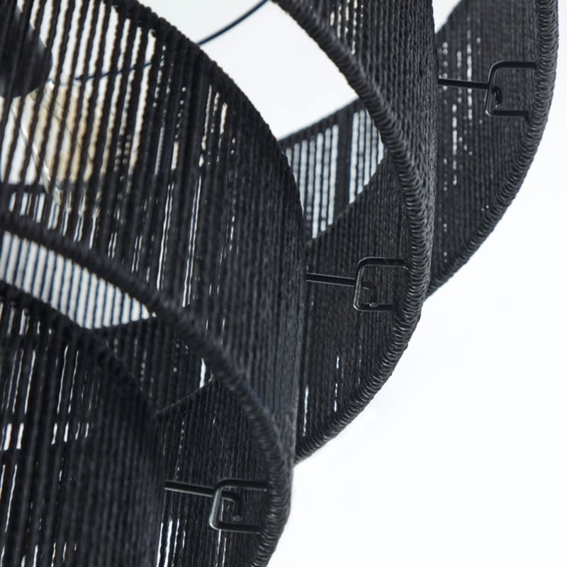 Suspension bohème KAWOTI largeur 26, 5 lumières et 4 niveaux