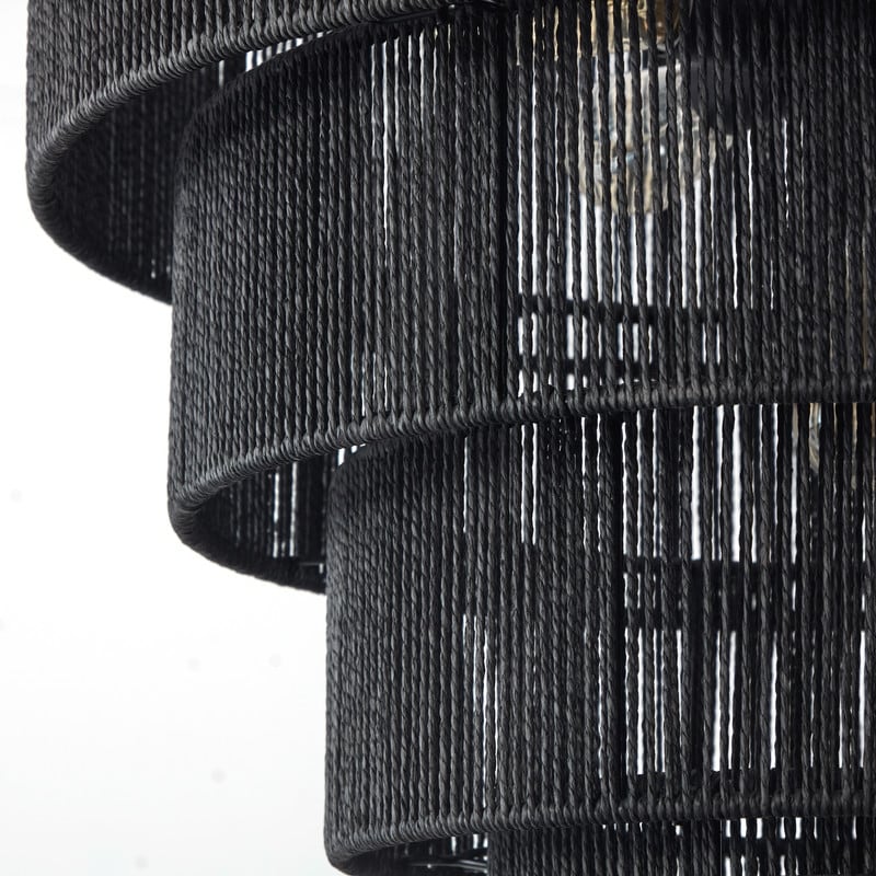 Suspension bohème KAWOTI largeur 26, 5 lumières et 4 niveaux