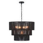 Suspension bohème KAWOTI largeur 26, 5 lumières et 4 niveaux