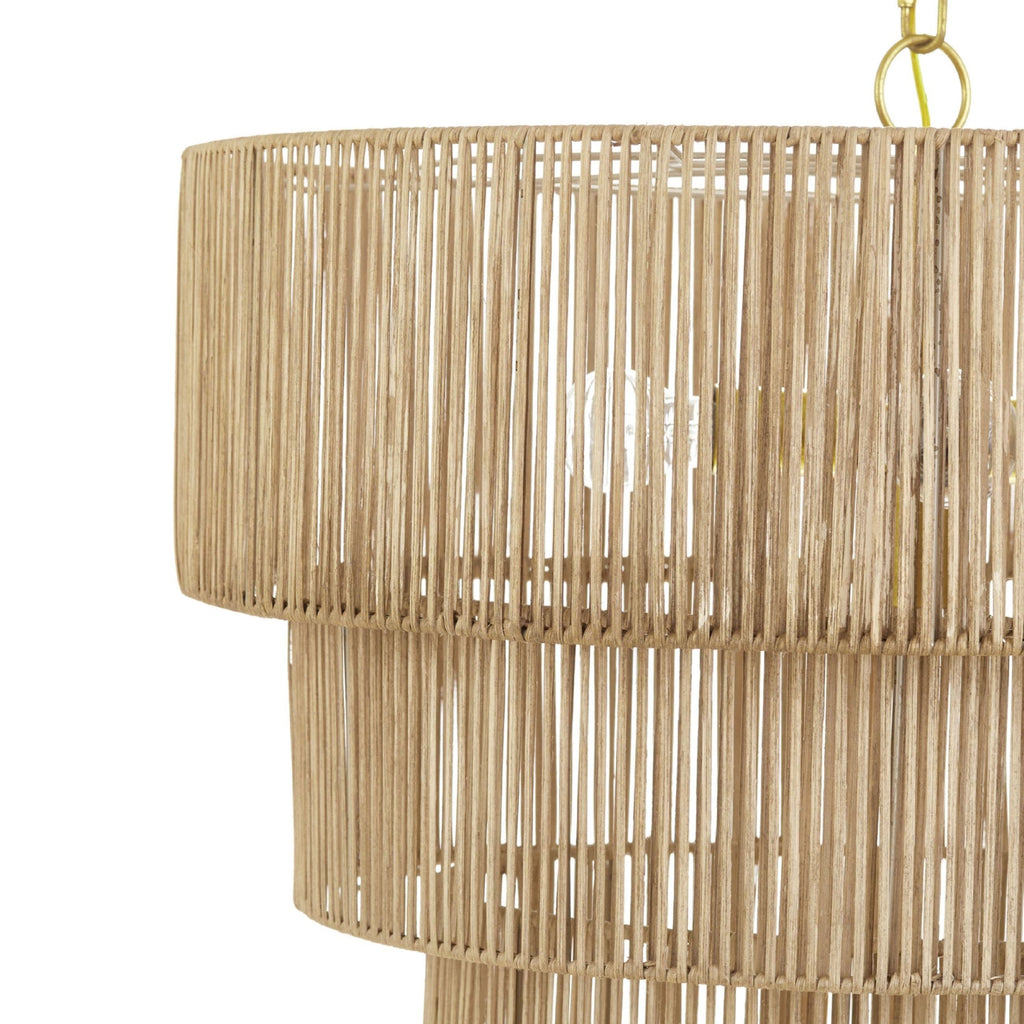 Suspension bohème KAWOTI largeur 26, 5 lumières et 4 niveaux