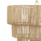 Suspension bohème KAWOTI largeur 26, 5 lumières et 4 niveaux