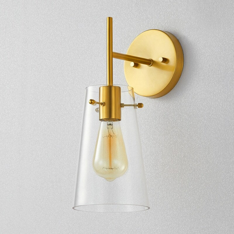 Applique murale moderne à bras KAWOTI de 5 po de largeur et 1 ampoule