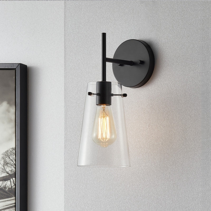 Applique murale moderne à bras KAWOTI de 5 po de largeur et 1 ampoule
