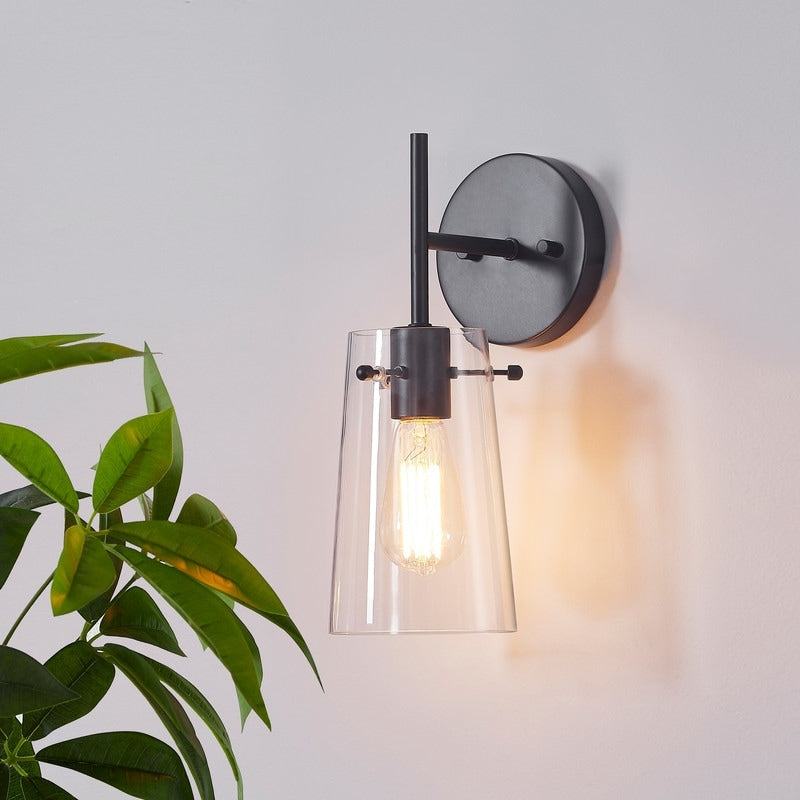 Applique murale moderne à bras KAWOTI de 5 po de largeur et 1 ampoule