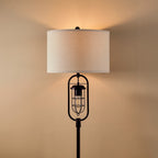 Lampadaire standard KAWOTI en bronze de 62,5 pouces avec veilleuse