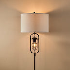 Lampadaire standard KAWOTI en bronze de 62,5 pouces avec veilleuse