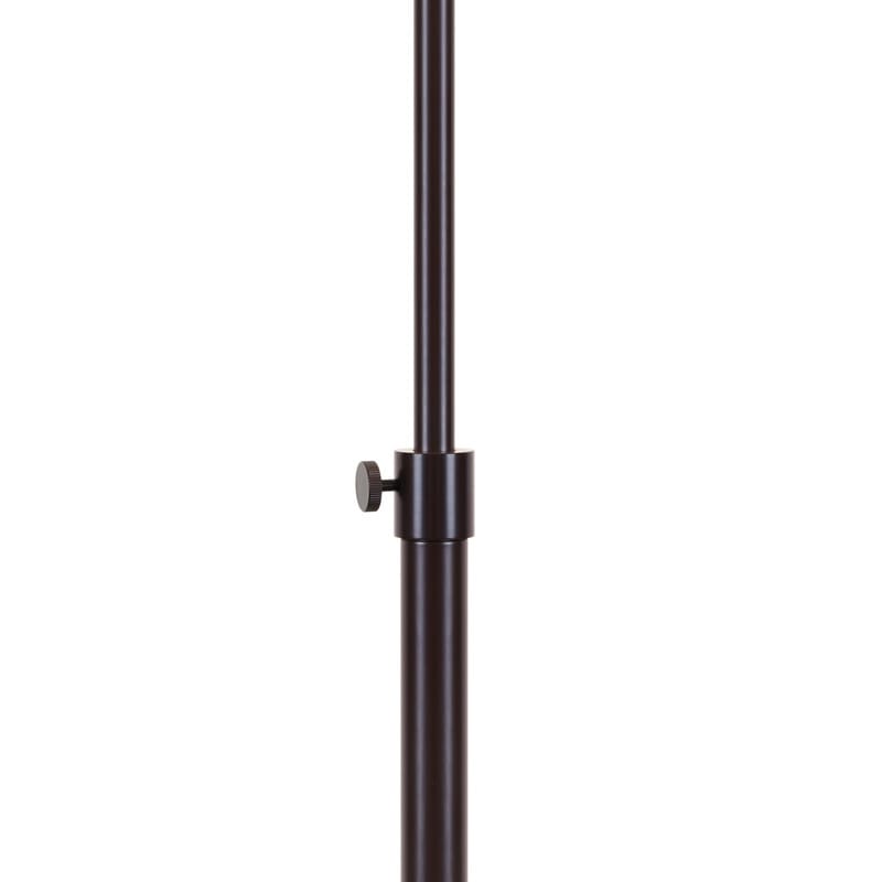 Lampadaire réglable standard KAWOTI 63,5 avec abat-jour en tissu et lin