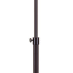 Lampadaire réglable standard KAWOTI 63,5 avec abat-jour en tissu et lin