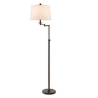 Lampadaire KAWOTI à bras pivotant réglable en hauteur de 64,5 pouces avec abat-jour