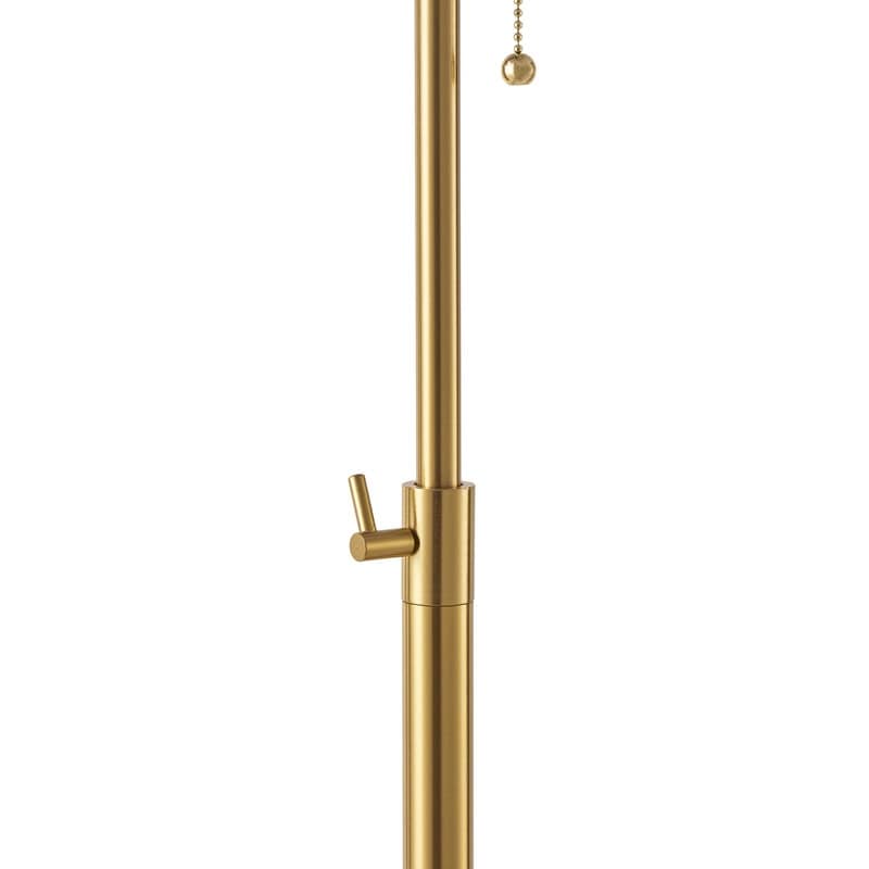 Lampadaire standard moderne réglable KAWOTI de 65 pouces avec abat-jour tambour blanc