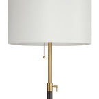 Lampadaire standard moderne réglable KAWOTI de 65 pouces avec abat-jour tambour blanc