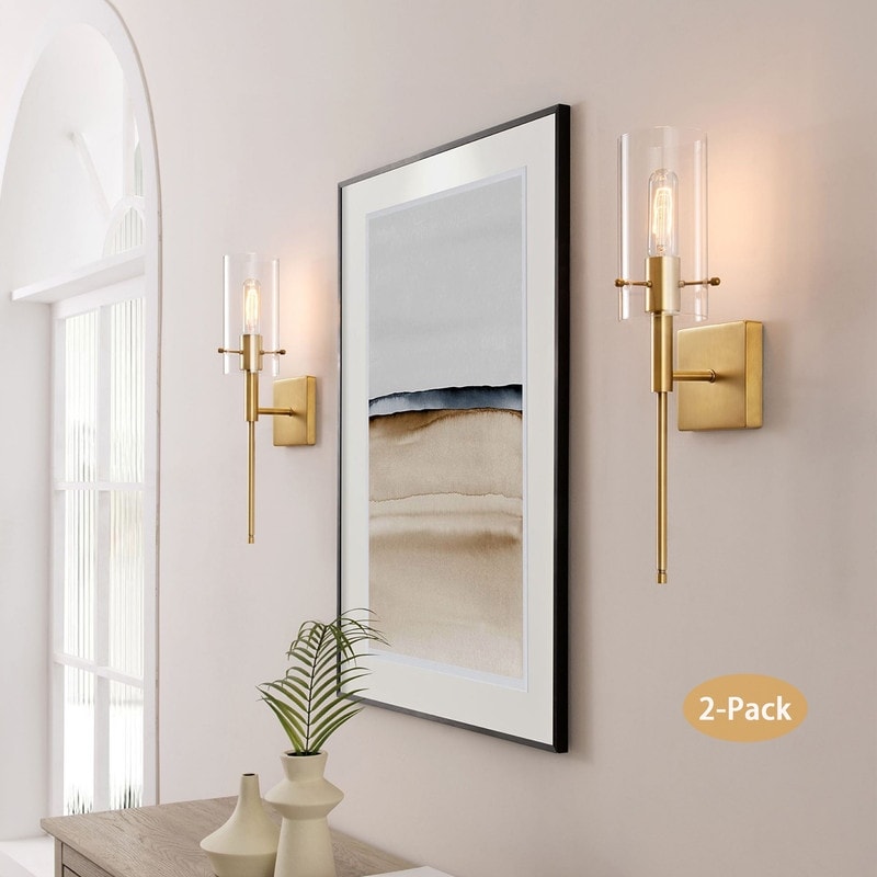 Ensemble d'appliques murales à intensité variable KAWOTI de 5,5 po de largeur (lot de 2)