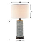 Ensemble de lampes de table à commande tactile KAWOTI avec ports USB (lot de 2)