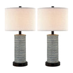 Ensemble de lampes de table à commande tactile KAWOTI avec ports USB (lot de 2)