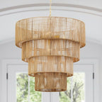 Suspension bohème KAWOTI largeur 26, 5 lumières et 4 niveaux