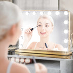 Miroir de maquillage Hollywood Keonjinn à LED avec 15/18 lumières LED