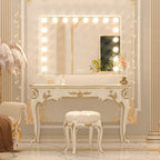 Miroir de maquillage Hollywood Keonjinn à LED avec 15/18 lumières LED