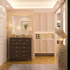 Miroir mural de salle de bain moderne avec cadre en métal KEONJINN