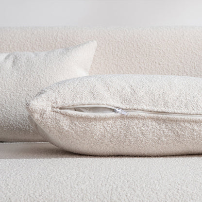 Causeuse 2 places rembourrée KINWELL Boucle avec coussins