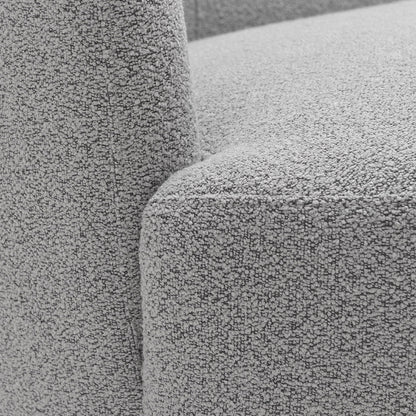 Causeuse 2 places rembourrée KINWELL Boucle avec coussins
