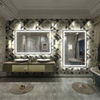 Miroir de salle de bain LED antibuée ultra-lumineux KIOTEE avec rétroéclairage et éclairage frontal Garantie 3 ans