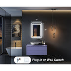 Miroir de salle de bain LED antibuée ultra-lumineux KIOTEE avec rétroéclairage et éclairage frontal Garantie 3 ans
