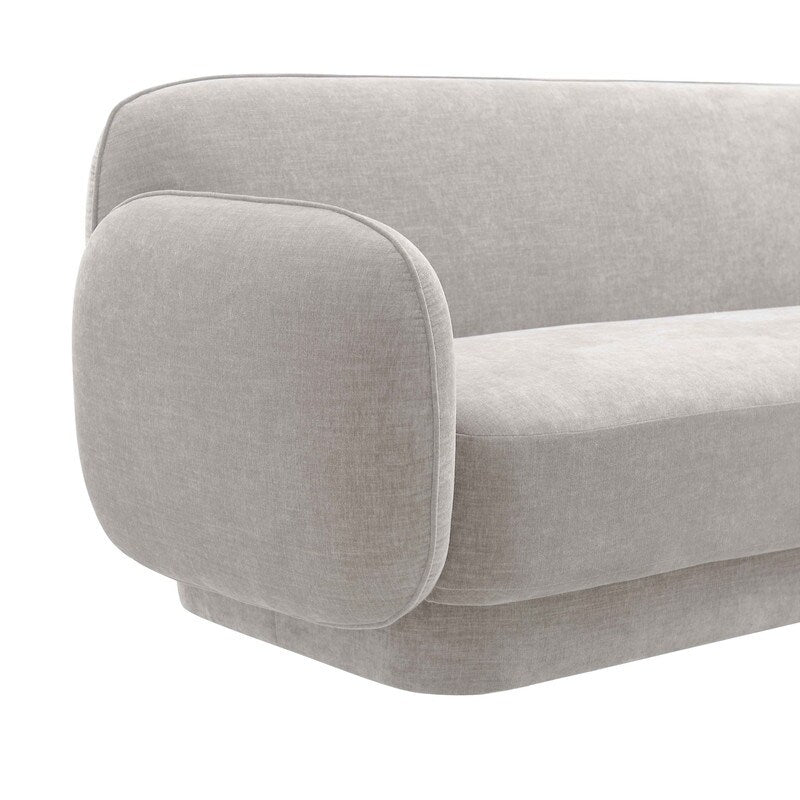 Canapé Kandor en velours texturé - 84,7 L x 34,3 P x 32,1 H