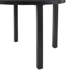 Ensemble de salle à manger rond en métal Crosley Kaplan 5 pièces : table et 4 chaises pivotantes