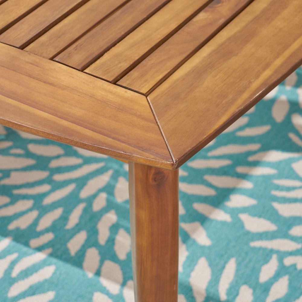 Ensemble de salle à manger d'extérieur Karen 7 pièces en acacia par Christopher Knight Home