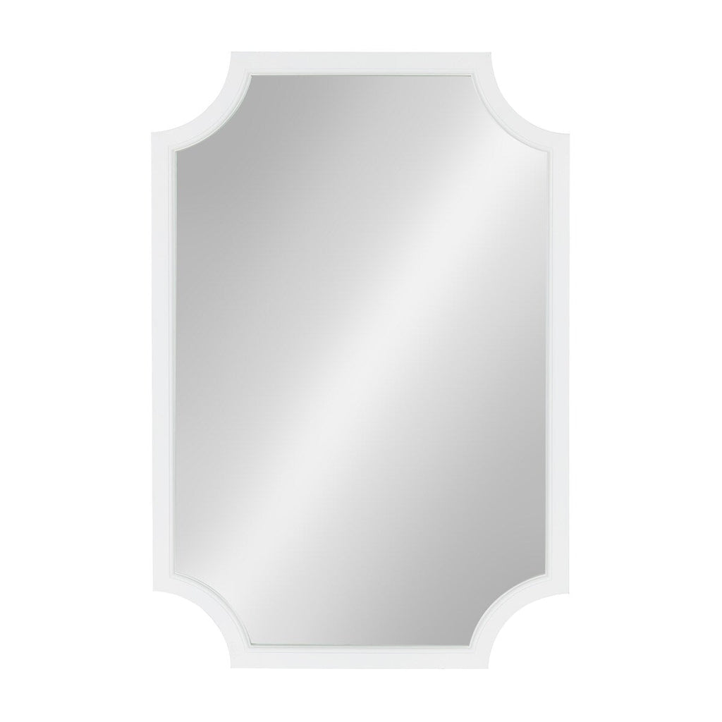 Miroir encadré en bois festonné Kate et Laurel Hogan