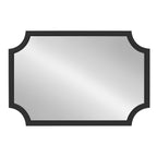 Miroir encadré en bois festonné Kate et Laurel Hogan