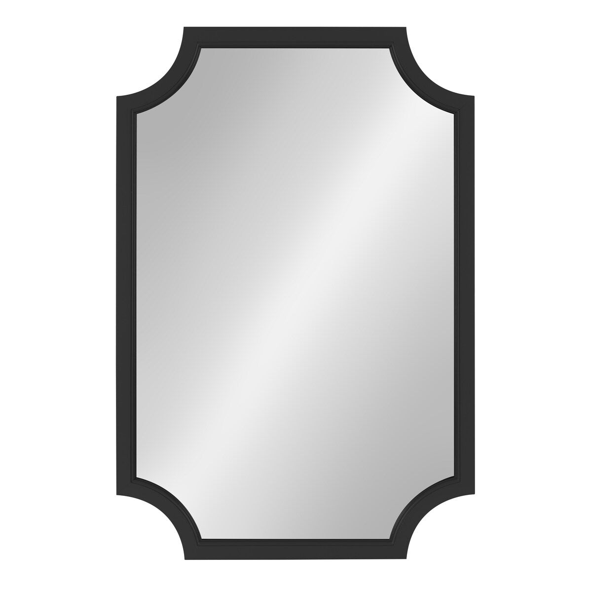Miroir encadré en bois festonné Kate et Laurel Hogan