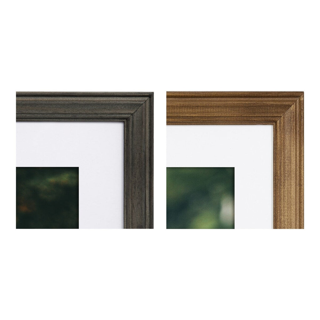 Ensemble de 10 cadres photo muraux en bois Kate et Laurel Bordeaux