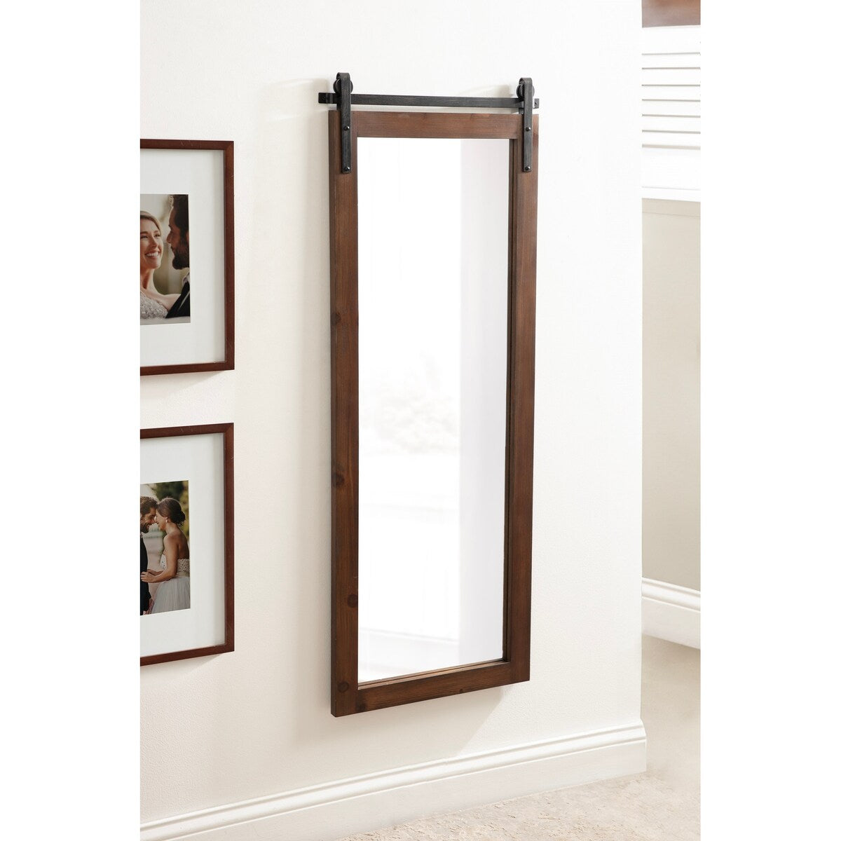 Miroir mural rectangulaire rustique Kate et Laurel Cates