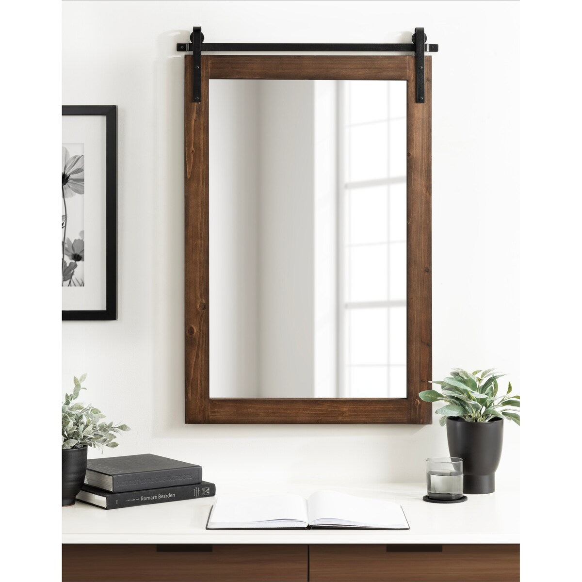 Miroir mural rectangulaire rustique Kate et Laurel Cates