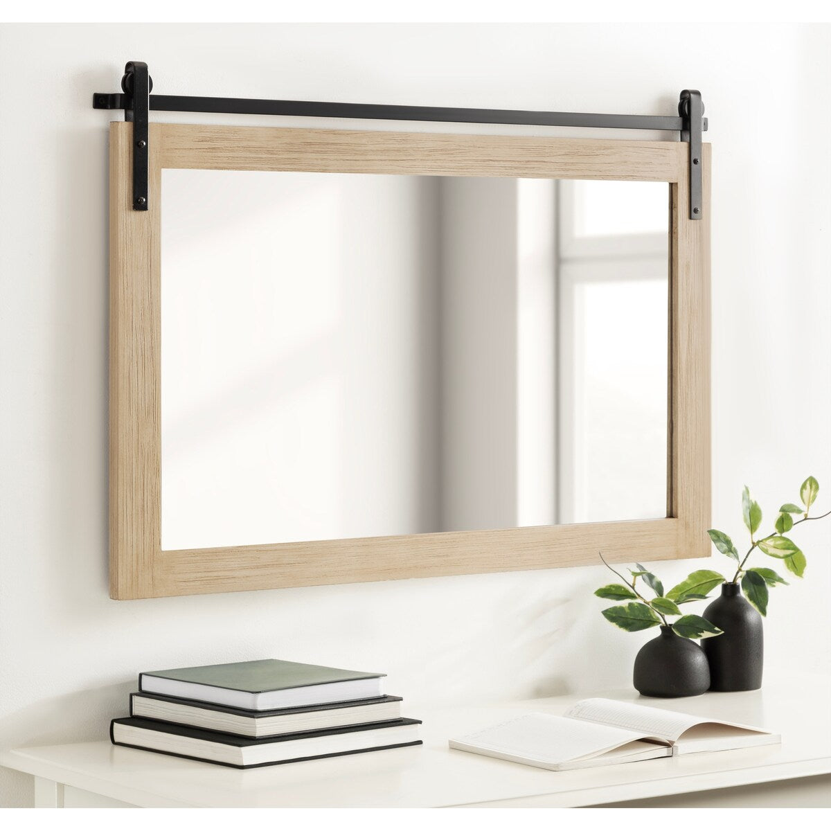 Miroir mural rectangulaire rustique Kate et Laurel Cates