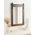 Miroir mural rectangulaire rustique Kate et Laurel Cates