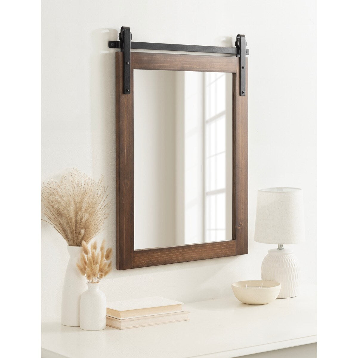 Miroir mural rectangulaire rustique Kate et Laurel Cates
