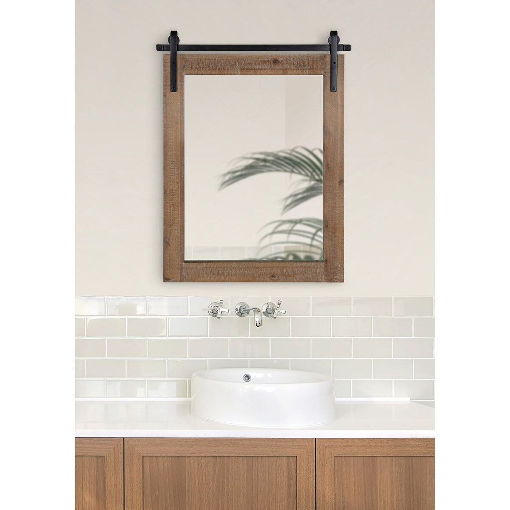 Miroir mural rectangulaire rustique Kate et Laurel Cates