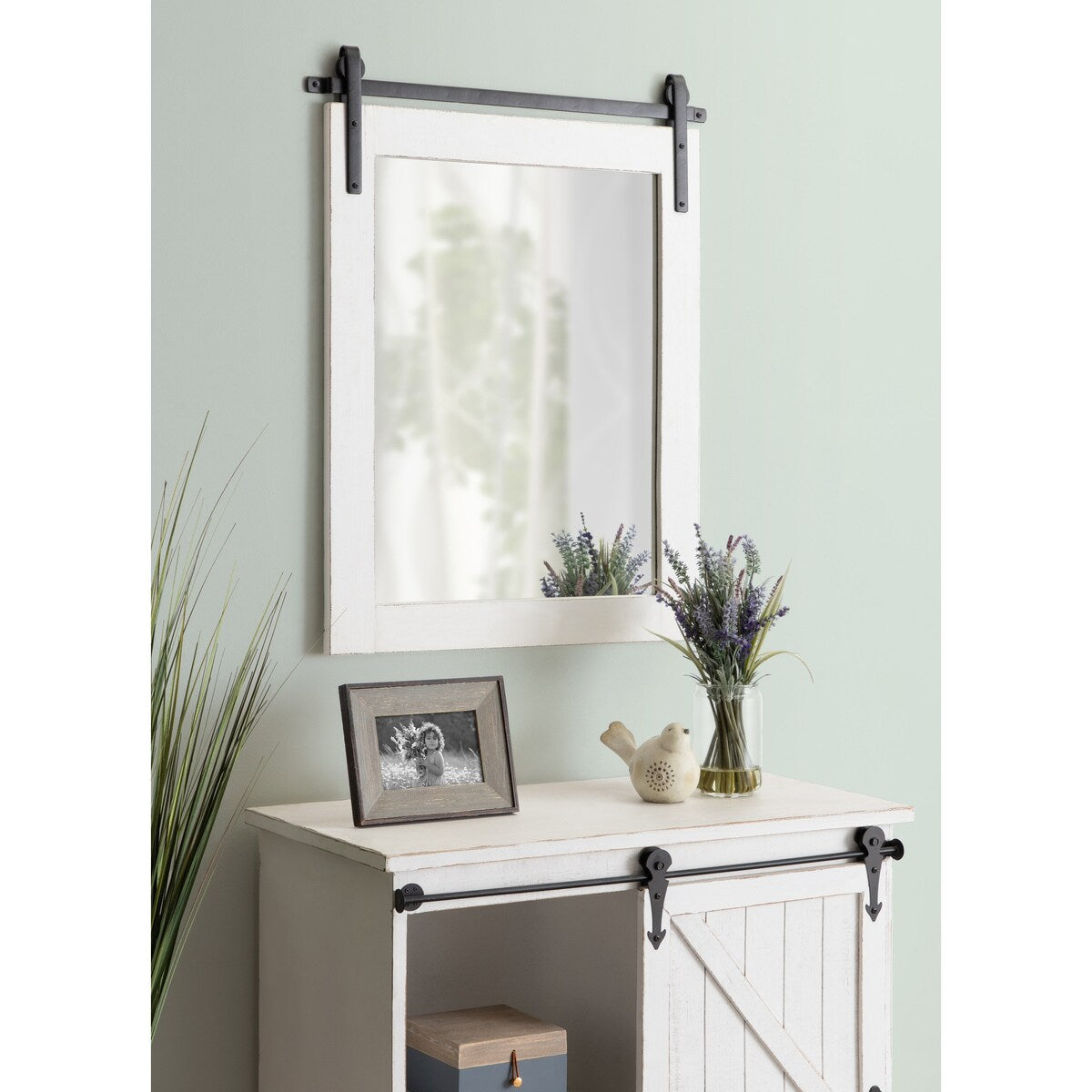 Miroir mural rectangulaire rustique Kate et Laurel Cates