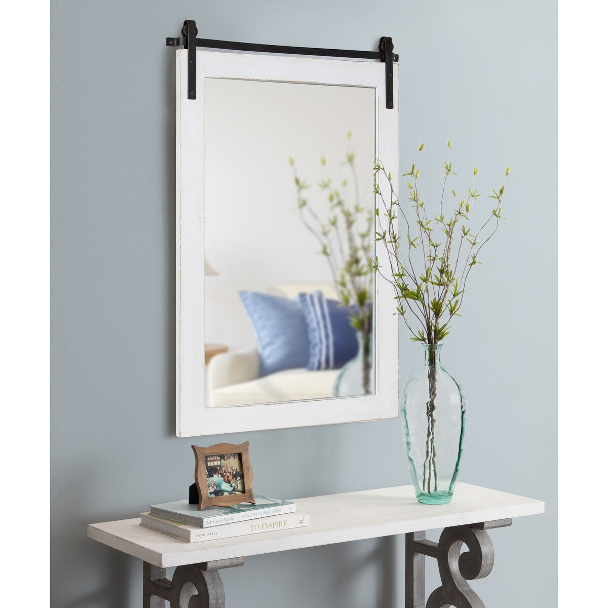Miroir mural rectangulaire rustique Kate et Laurel Cates
