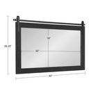 Miroir mural rectangulaire rustique Kate et Laurel Cates