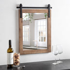 Miroir mural rectangulaire rustique Kate et Laurel Cates