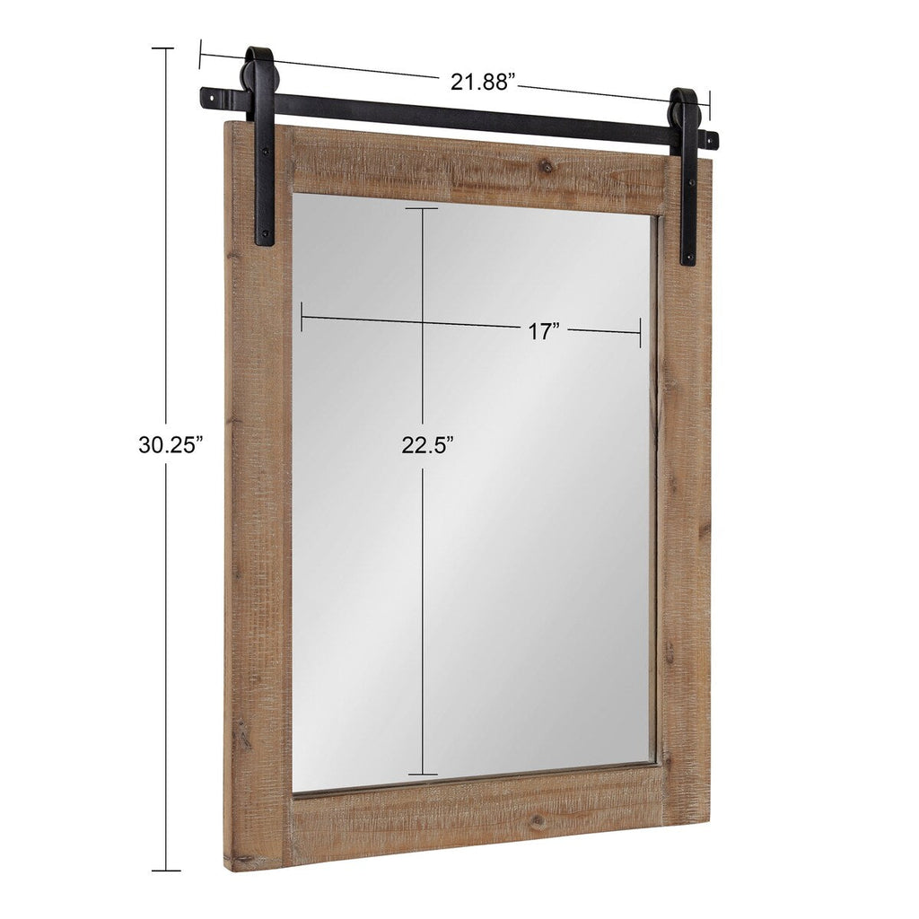 Miroir mural rectangulaire rustique Kate et Laurel Cates